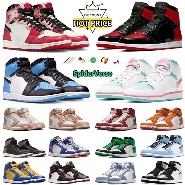 jumpman 1 spiderverse 1s mens basketball shoes digital pink bred patent starfish unc toe lucky green lost found praline men women trainers s
jumpman 1 spiderverse 1s mens basketball shoes digital pink bred patent starfish unc toe lucky green lost found praline men women trainers s