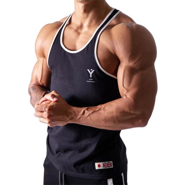 men' tank summer bodybuilding tank men gym fitness training sleeveless shirt male casual cotton stringer singlet vest undershirt 230, White;black
men' tank summer bodybuilding tank men gym fitness training sleeveless shirt male casual cotton stringer singlet vest undershirt 230, White;black