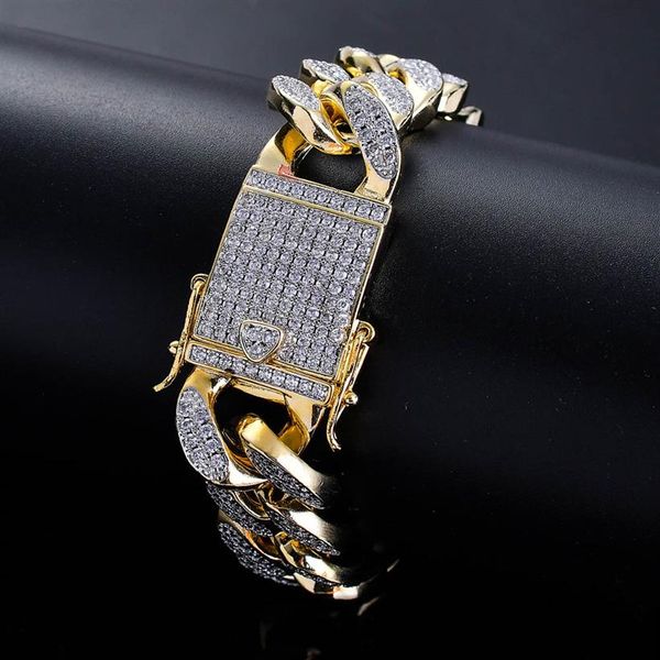 environment copper micro-inserts white diamond miami cuban chain bracelets mens women hiphop bling iced out bling jew272f, Black
environment copper micro-inserts white diamond miami cuban chain bracelets mens women hiphop bling iced out bling jew272f, Black