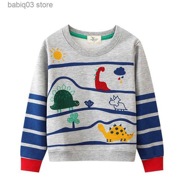 hoodies sweatshirts jumping meters 2-7t autumn winter children's sweatshirts dinosaurs print striped cute boys hooded shirts kids cloth, Black
hoodies sweatshirts jumping meters 2-7t autumn winter children's sweatshirts dinosaurs print striped cute boys hooded shirts kids cloth, Black