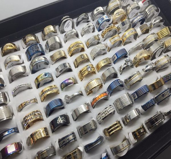 whole 50pcs lots fashion mix design stainless steel rings jewelry for men women gift ring wedding ring1870456, Silver
whole 50pcs lots fashion mix design stainless steel rings jewelry for men women gift ring wedding ring1870456, Silver