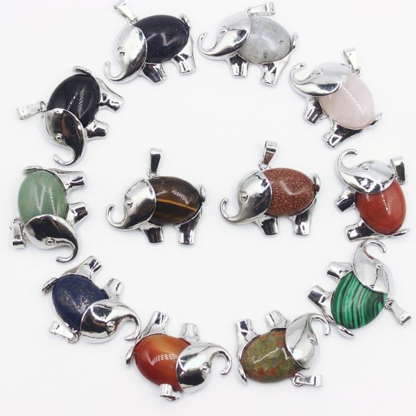 natural stone pendant vintage carving elephant shape crystal agate charms necklace jewelry making accessory, Bronze;silver
natural stone pendant vintage carving elephant shape crystal agate charms necklace jewelry making accessory, Bronze;silver