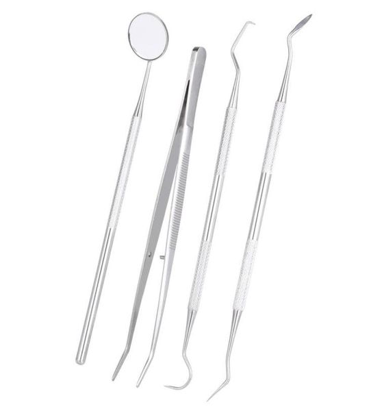 4pcspack dental hygiene tools kit dentist set dental probe mirror sickle scalers tweezers stainless steel teeth care cleaning9141381
4pcspack dental hygiene tools kit dentist set dental probe mirror sickle scalers tweezers stainless steel teeth care cleaning9141381