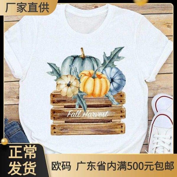 autumn women's face new halloween thanksgiving cartoon print women's clothing t-shirt, White
autumn women's face new halloween thanksgiving cartoon print women's clothing t-shirt, White