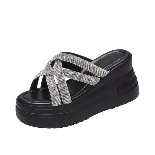 sandals summer wedges heel women slippers platform peep toe height increasing slides ladies shoes luxury sandals 230719, Black
sandals summer wedges heel women slippers platform peep toe height increasing slides ladies shoes luxury sandals 230719, Black