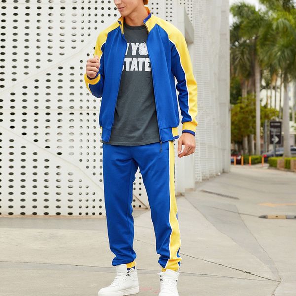 men s tracksuits spring solid color patchwork contrast casual sportswear zipper jacket trousers slim fashion outdoor 2 piece set 2023 230720, Gray
men s tracksuits spring solid color patchwork contrast casual sportswear zipper jacket trousers slim fashion outdoor 2 piece set 2023 230720, Gray