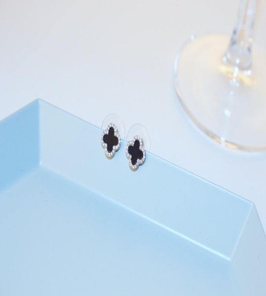agood fashion earrings for women black clover earing stud 925 sterling silver pin hn2108448709, Red;brown
agood fashion earrings for women black clover earing stud 925 sterling silver pin hn2108448709, Red;brown