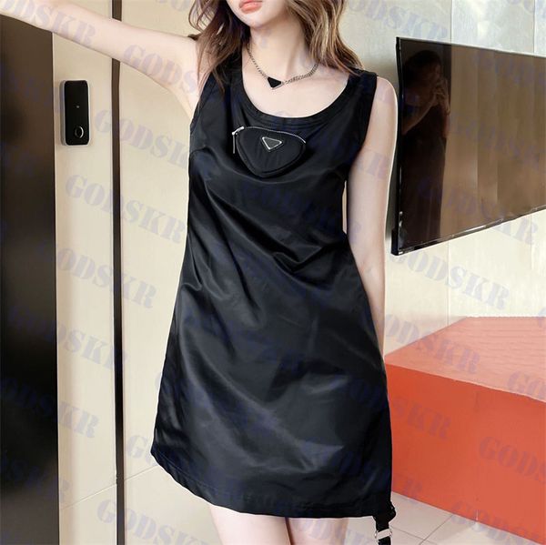 womens tanks dress with triangle emblem black short skirts fashion casual vests dresses for women, White;black
womens tanks dress with triangle emblem black short skirts fashion casual vests dresses for women, White;black