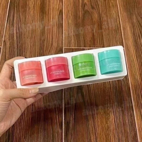 brand special care 8g lip balm lip sleeping mask 4 scented nutritious moisturizing lips cares cream 4pcs/set
brand special care 8g lip balm lip sleeping mask 4 scented nutritious moisturizing lips cares cream 4pcs/set