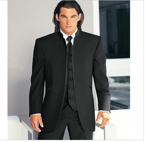 2016 custom black new groom tuxedos mandarin collar groomsmen dress men wedding suits6563405, Black;gray
2016 custom black new groom tuxedos mandarin collar groomsmen dress men wedding suits6563405, Black;gray