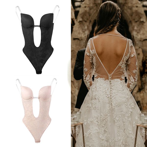 women's shapers lace bodysuit shapewear deep v neck shapesuit halter u dress wedding shape thong women body underwear padded push up co, Black;white
women's shapers lace bodysuit shapewear deep v neck shapesuit halter u dress wedding shape thong women body underwear padded push up co, Black;white
