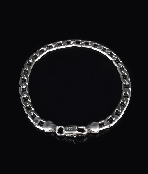 trendy fashion 925 silver men039s 6mm flat one interval one classic bracelet jewelry holiday gift 154991796, Black
trendy fashion 925 silver men039s 6mm flat one interval one classic bracelet jewelry holiday gift 154991796, Black