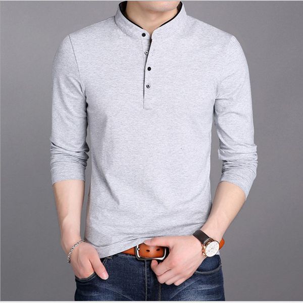 men's polos chinese style standup collar white polo shirt men spring long sleeve shirts casual streetwear blouse 230720, White;black
men's polos chinese style standup collar white polo shirt men spring long sleeve shirts casual streetwear blouse 230720, White;black