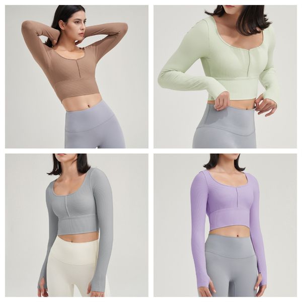 autumn and winter new fixed cup long sleeve yoga suit thread sports women's large u-neck tight fit with fingertips fitness suit, White;red
autumn and winter new fixed cup long sleeve yoga suit thread sports women's large u-neck tight fit with fingertips fitness suit, White;red