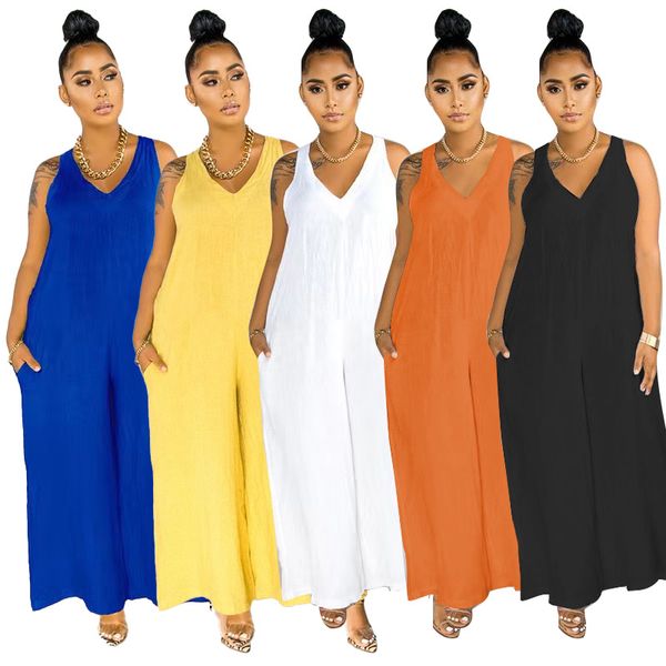 women's solid color casual spring and summer light jumpsuit polyester 5 colors size s-xxxl, Black;white
women's solid color casual spring and summer light jumpsuit polyester 5 colors size s-xxxl, Black;white