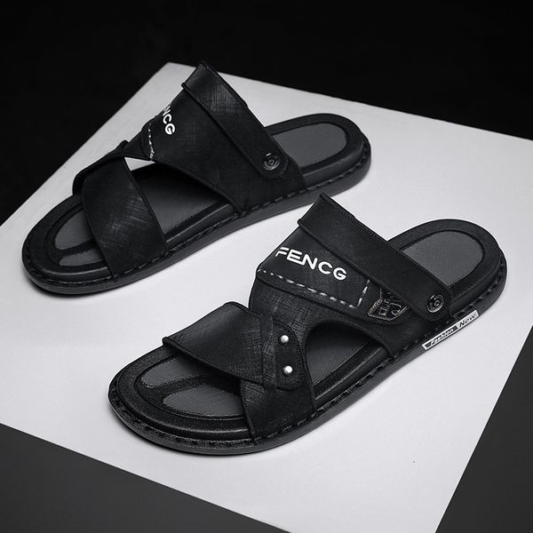 sandals summer mens fashion beach soft lightweight non slip casual shoes 230719, Black
sandals summer mens fashion beach soft lightweight non slip casual shoes 230719, Black