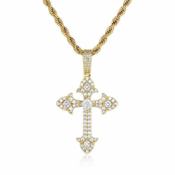 pendant necklaces for men hip hop vintage cross pendant trendy brand personalized zircon chain necklace for women jewelry, Silver
pendant necklaces for men hip hop vintage cross pendant trendy brand personalized zircon chain necklace for women jewelry, Silver