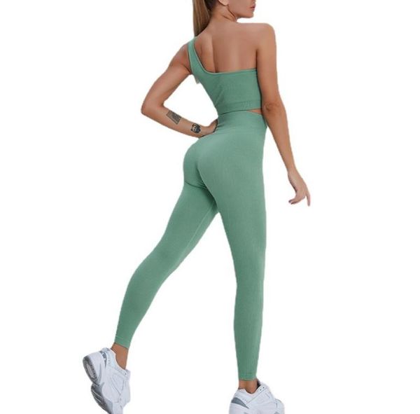 womens sleeveless sports fitness clothing seamless yoga clothing set one shoulder vest wear skinny trousers3504350
womens sleeveless sports fitness clothing seamless yoga clothing set one shoulder vest wear skinny trousers3504350
