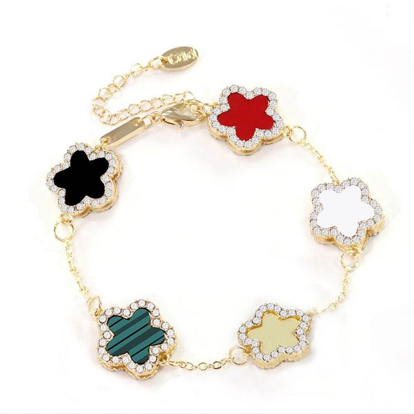 natural gem jewelry five-leaf flower bracelet for women high-quality four-leaf clover necklace jewelry jewel earrings, Golden;silver
natural gem jewelry five-leaf flower bracelet for women high-quality four-leaf clover necklace jewelry jewel earrings, Golden;silver