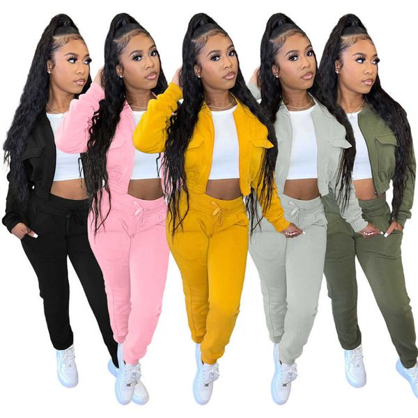 women winter tracksuits two piece sets long sleeve sweatsuits short jacket and sweatpants 2pcs casual solid sportswear outdoor jogger suits, Gray
women winter tracksuits two piece sets long sleeve sweatsuits short jacket and sweatpants 2pcs casual solid sportswear outdoor jogger suits, Gray
