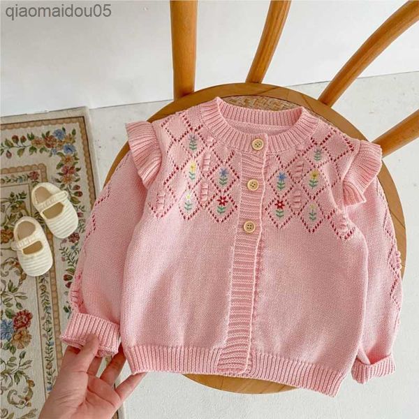 2023 new spring baby girl clothes knitwear embroidered hollow sweater fashion long sleeve infant girl coat toddlers jacket l230712, Blue;gray
2023 new spring baby girl clothes knitwear embroidered hollow sweater fashion long sleeve infant girl coat toddlers jacket l230712, Blue;gray
