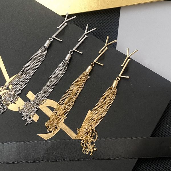 delicate earrings tassel studs 18k gold designer fashion y ear hoop simple earring for man womens good quality, Golden;silver
delicate earrings tassel studs 18k gold designer fashion y ear hoop simple earring for man womens good quality, Golden;silver