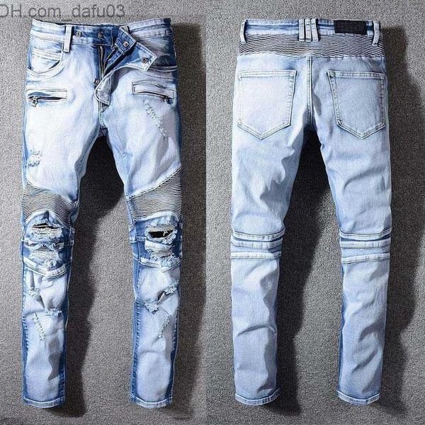 men's pants mens pants stylist jeans distressed ripped biker jean men women slim fit motorcycle biker denim jeans hip hop mens jeans si, Black
men's pants mens pants stylist jeans distressed ripped biker jean men women slim fit motorcycle biker denim jeans hip hop mens jeans si, Black