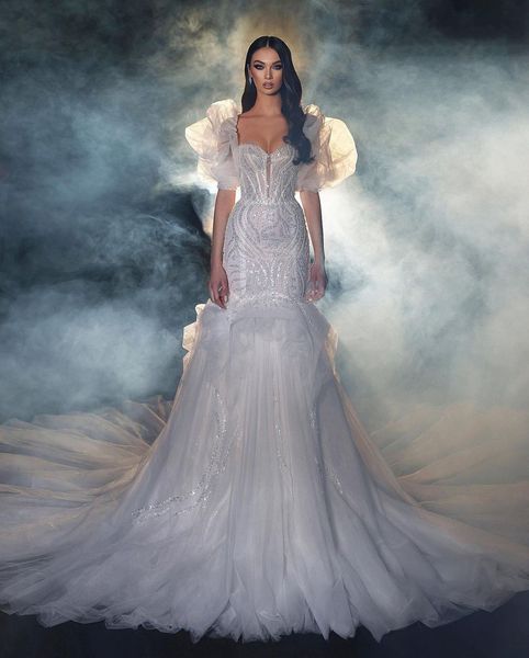 elegant mermaid prom dresses middle sleeves v neck appliques sequins beaded floor length zipper 3d lace evening dress plus size bridal gowns, Black
elegant mermaid prom dresses middle sleeves v neck appliques sequins beaded floor length zipper 3d lace evening dress plus size bridal gowns, Black