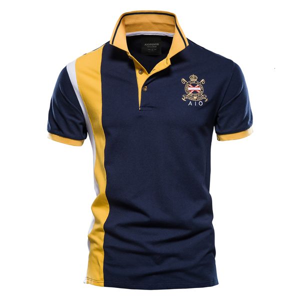 mens polos aiopeson 100% cotton emblem embroidered polo shirt short sleeve patch work summer brand clothing 230720, White;black
mens polos aiopeson 100% cotton emblem embroidered polo shirt short sleeve patch work summer brand clothing 230720, White;black