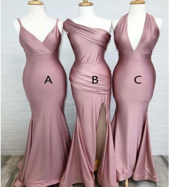 2022 real po fashion dusty rose long bridesmaid dresses mermaid high slit v neck halter one shoulder wedding party prom formal 3697225, White;pink
2022 real po fashion dusty rose long bridesmaid dresses mermaid high slit v neck halter one shoulder wedding party prom formal 3697225, White;pink