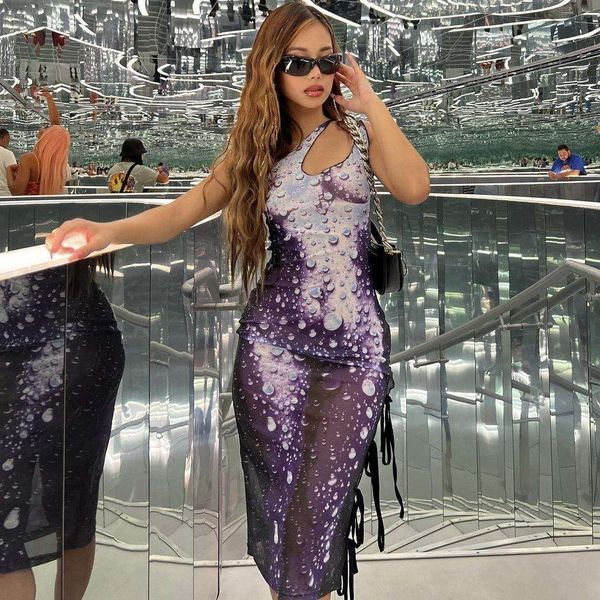 wind summer water droplet body heat sensing print straps irregular slanted dress for women, Black;gray
wind summer water droplet body heat sensing print straps irregular slanted dress for women, Black;gray