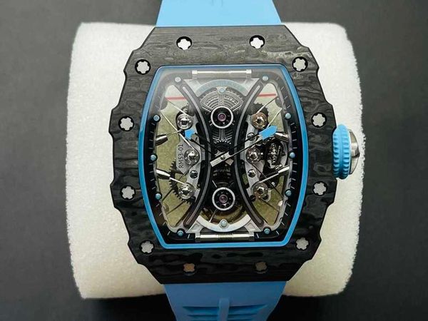designer men wrist watches superb rm53-01 real tourbillon watch wox4 fully automatic mechanical movement sapphire mirror ntpt carbon fiber c, Slivery;brown
designer men wrist watches superb rm53-01 real tourbillon watch wox4 fully automatic mechanical movement sapphire mirror ntpt carbon fiber c, Slivery;brown