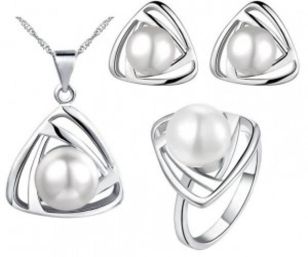 fashion pearl jewelry sets luxury studnecklacering wedding dress accessories lady earrings silver or gold plated luxury jewelry3242496, Black
fashion pearl jewelry sets luxury studnecklacering wedding dress accessories lady earrings silver or gold plated luxury jewelry3242496, Black