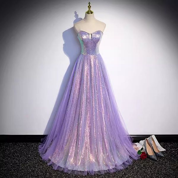 stunning purple prom dress long evening gowns shining sequins tulle floor length, Black
stunning purple prom dress long evening gowns shining sequins tulle floor length, Black