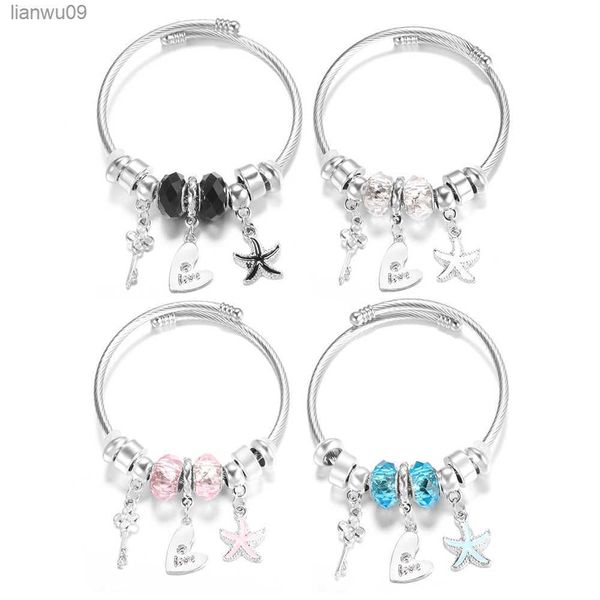 new heartshaped love rhinestone starfish stainless steel bracelet women crystal beaded 4 colors closure bangles fashion jewelry l230704, Black
new heartshaped love rhinestone starfish stainless steel bracelet women crystal beaded 4 colors closure bangles fashion jewelry l230704, Black