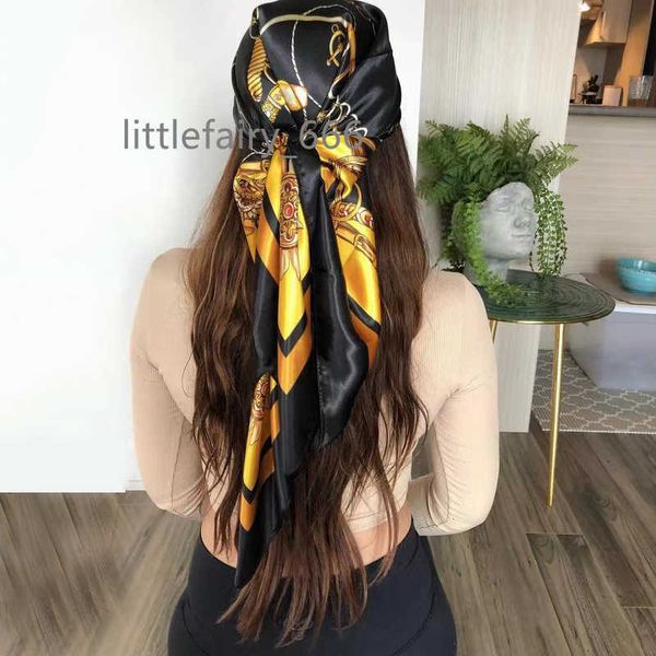 satin scarf for hair designer luxury brand kerchief neck silk head scarves bandana ladies handkerchief 90x90cm headscarf 220628, Blue;gray
satin scarf for hair designer luxury brand kerchief neck silk head scarves bandana ladies handkerchief 90x90cm headscarf 220628, Blue;gray