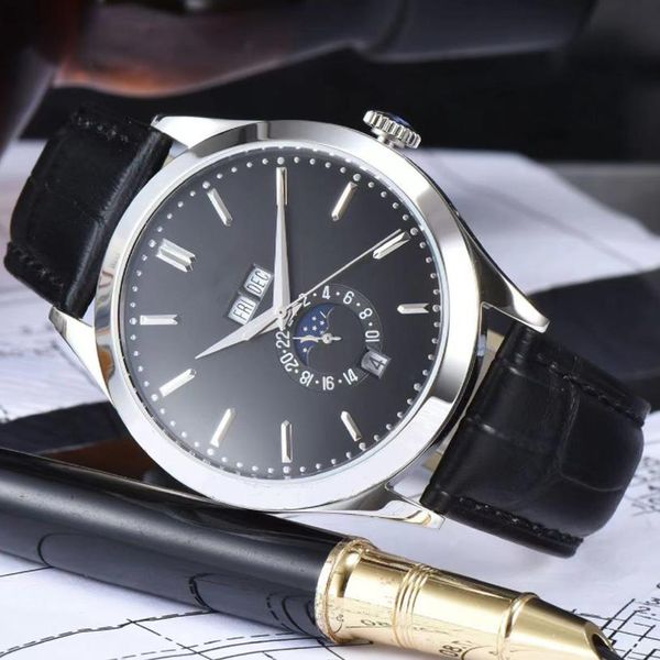 men's automatic watch designer classic 42mm watch 904l leather strap all stainless steel dial sapphire waterproof watch montre de luxe, Slivery;brown
men's automatic watch designer classic 42mm watch 904l leather strap all stainless steel dial sapphire waterproof watch montre de luxe, Slivery;brown