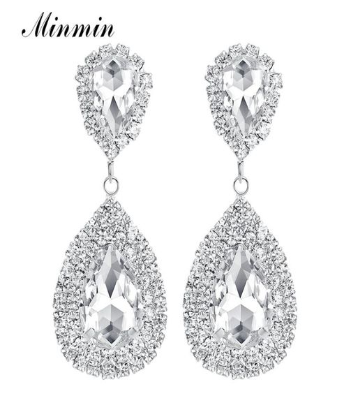 minmin 6 colors teardrop crystal long earrings silver rhinestone bridal drop earrings for women party wedding jewelry 2019 eh0033643353, Golden;silver
minmin 6 colors teardrop crystal long earrings silver rhinestone bridal drop earrings for women party wedding jewelry 2019 eh0033643353, Golden;silver