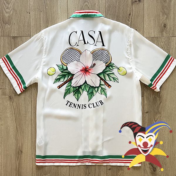 mens casual shirts silk casablanca shirt springsummer tshirt 230720, White;black
mens casual shirts silk casablanca shirt springsummer tshirt 230720, White;black