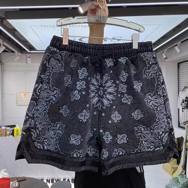 men s pants dark high street full of black and white cashew flowers printed baggy shorts for men women 230720
men s pants dark high street full of black and white cashew flowers printed baggy shorts for men women 230720