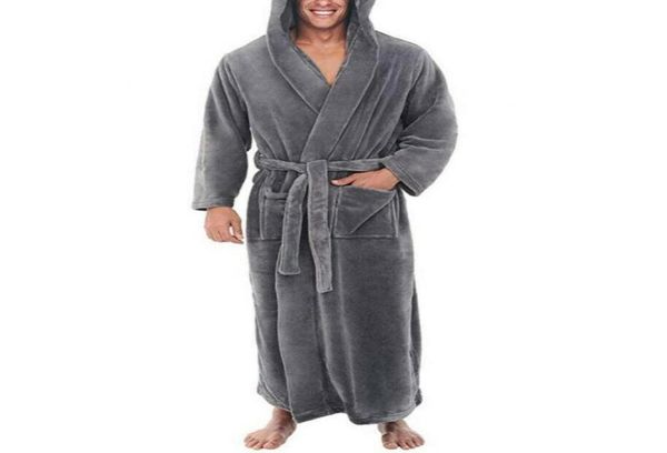 men039s sleepwear i jewelry s5xl men soft coral fleece solid color pockets long bath robe home gown3519527, Black;brown
men039s sleepwear i jewelry s5xl men soft coral fleece solid color pockets long bath robe home gown3519527, Black;brown