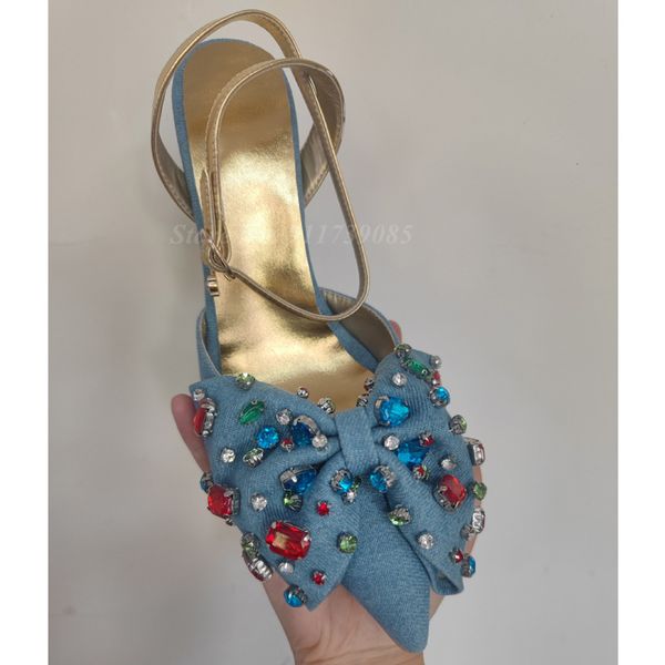 sandals bow-knot crystal pointy denim stiletto cover toe slingback sandals ankle button strap thin high heels shoes women 230719, Black
sandals bow-knot crystal pointy denim stiletto cover toe slingback sandals ankle button strap thin high heels shoes women 230719, Black