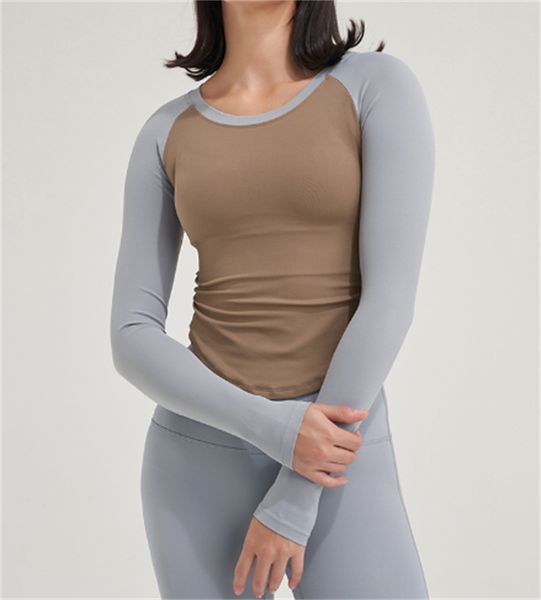women's tracksuits yoga long female nude dress autumn and winter quick drying fitness dress t-shirt running sports coat female perspire, Gray
women's tracksuits yoga long female nude dress autumn and winter quick drying fitness dress t-shirt running sports coat female perspire, Gray