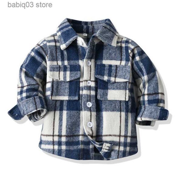 jackets 2023 new boys and girls' polo collar checker warm coat long sleeve brushed short children's clothing kids t230720, Blue;gray
jackets 2023 new boys and girls' polo collar checker warm coat long sleeve brushed short children's clothing kids t230720, Blue;gray