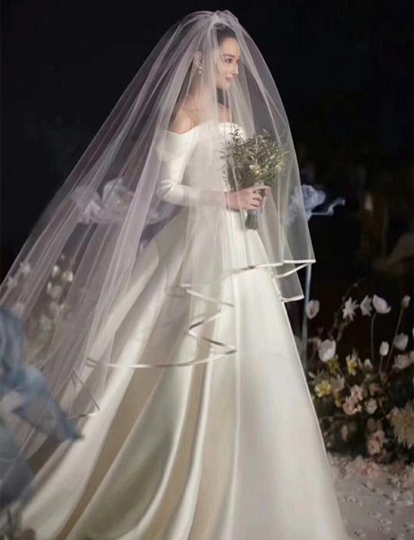 2t long wedding veil 15m width 3m length white ivory tulle ribbon edge two layer wedding veil whole bridal veils2144201, Black
2t long wedding veil 15m width 3m length white ivory tulle ribbon edge two layer wedding veil whole bridal veils2144201, Black