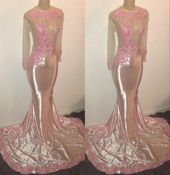 elegant long sleeves crew appliques prom party dresses 2019 pink mermaid sweep train evening gowns custom made2277136, Black
elegant long sleeves crew appliques prom party dresses 2019 pink mermaid sweep train evening gowns custom made2277136, Black
