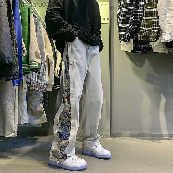 men's pants hybskr button cartoon printing men pants straight high street trousers trend loose casual bear streetwear hip hop male pant, Black
men's pants hybskr button cartoon printing men pants straight high street trousers trend loose casual bear streetwear hip hop male pant, Black