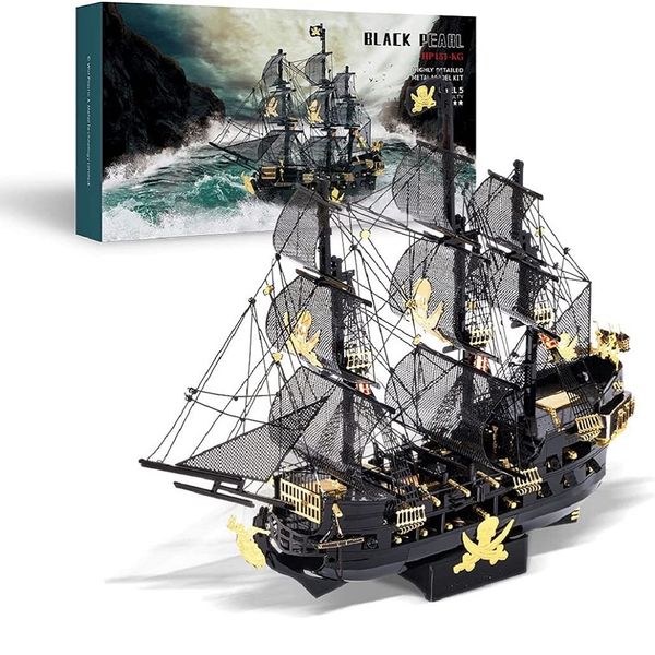 piececool 3d metal puzzle black pearl pirate ship model craft collection brain teaser stress relief toys handmade entertainment for adults a
piececool 3d metal puzzle black pearl pirate ship model craft collection brain teaser stress relief toys handmade entertainment for adults a