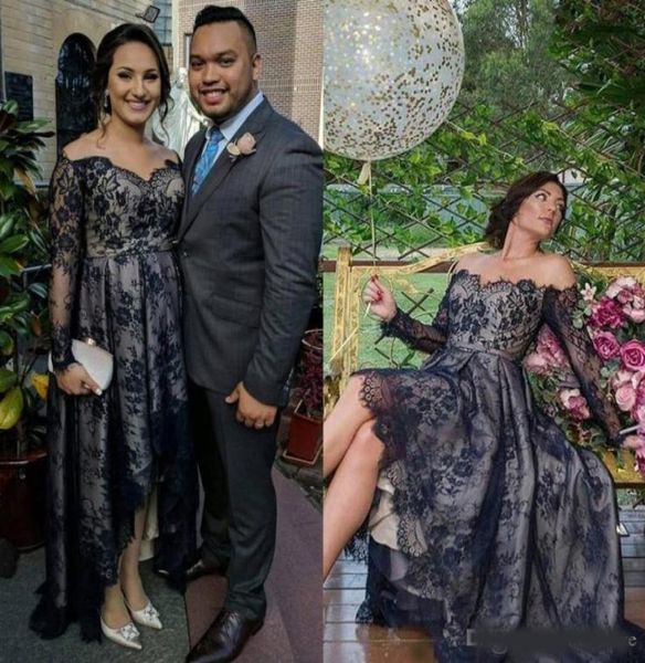 black off the shoulder plus size prom dresses lace applique evening gowns hi lo party dress3358838
black off the shoulder plus size prom dresses lace applique evening gowns hi lo party dress3358838
