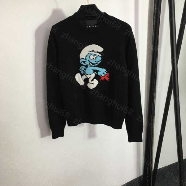 23ss women sweater womens designer clothing smurf cartoon crew-neck long-sleeved pullover sweater sweater womens clothing a1, White;black
23ss women sweater womens designer clothing smurf cartoon crew-neck long-sleeved pullover sweater sweater womens clothing a1, White;black